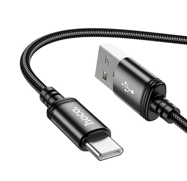CABLE HOCO X89 USB A TIPO C 1 METRO NEGR