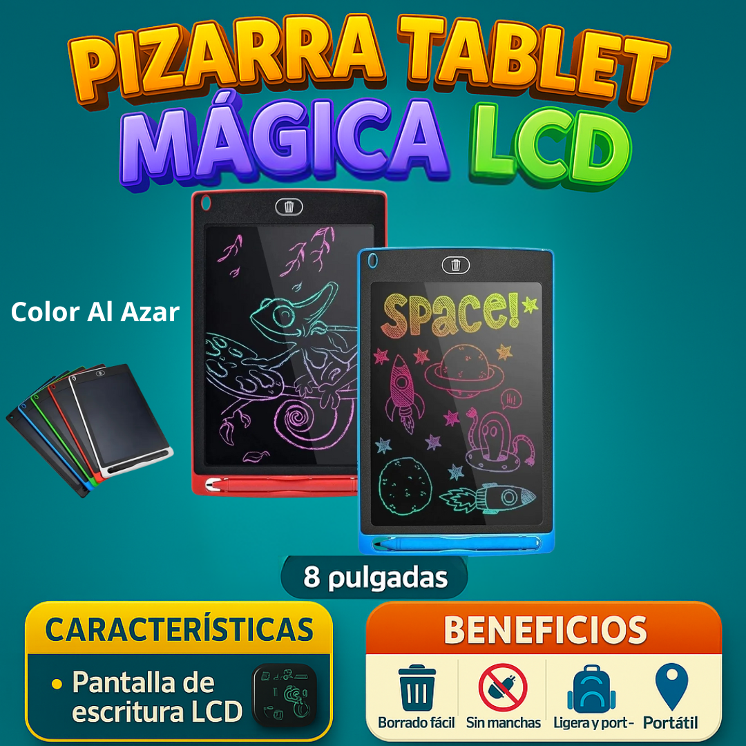 Pizarra Tablet Magica LCD 8 Pulgadas